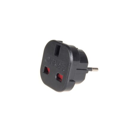 Adaptor stecher UK / Marea Britanie la Europa, Negru