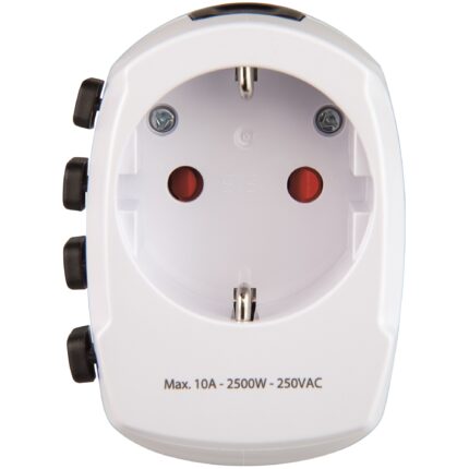 Adaptor Hama World Travel Pro, 3 pini