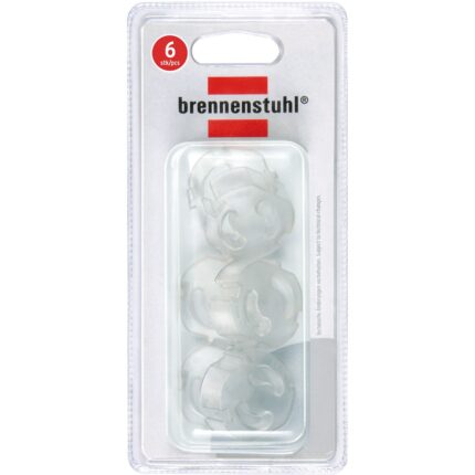 Set protectie priza copii Brennenstuhl, protectie transparenta pentru prize, 6 bucati