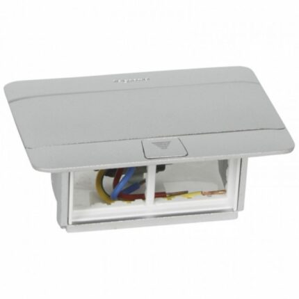 Pop-up boxes, suport, aparataj, modular, incastrabil, 4 module, finisaj aluminu, LG054011, Legrand