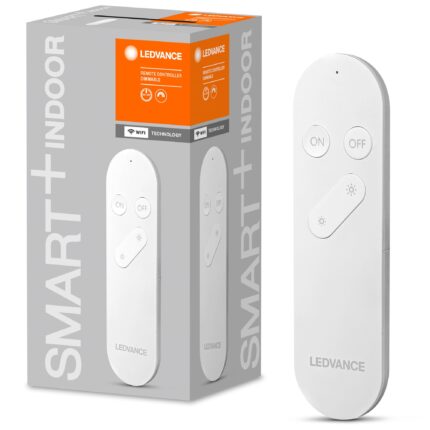 Telecomanda Ledvance Smart + Wi Fi, functii Pornit/Oprit, Dimare produse iluminat Smart + Wi Fi, 2 baterii AAA incluse, compatibil cu aplicatia Ledvance Smart + WiFi/Amazon Alexa/Google Assistant