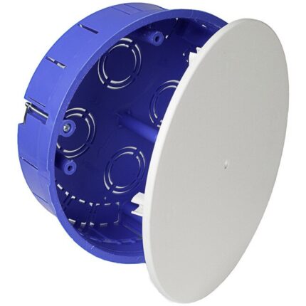 Doza derivatie Solera 5515GW, gips carton, capac rotund cu cleme, incastrata, 14 intrari Ø25, 4 intrari Ø32, Ø150x46, set 4 bucati