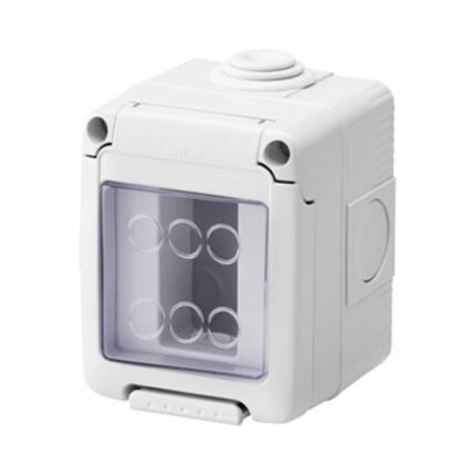 Doza aparat Gewiss, gama 27 Combi, 1 modul, aparent, IP55, GW27041