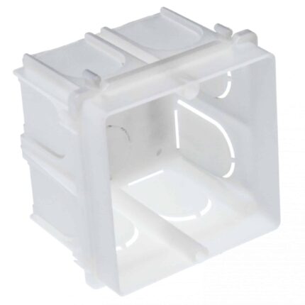 Doza aparat Mono Electric SERIA M, incastrata tencuiala, 2 module, alb