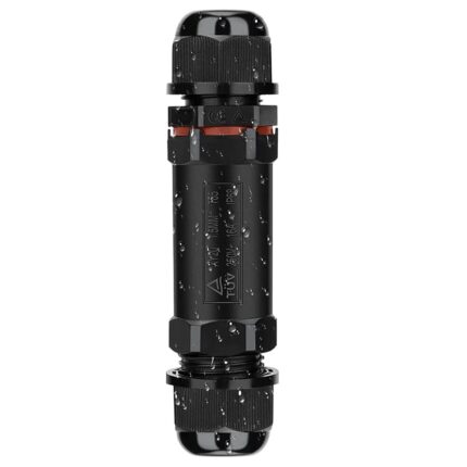 Cutie de jonctiune impermeabila de gradina, ABS, IP68, Negru