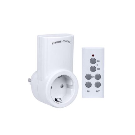 Adaptor priza, Telecomanda, Alb