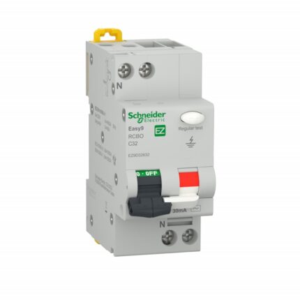 Siguranta electrica automata diferential Schneider Electric EZ9D32632, 4.5kA, 1P+N, 30mA, caracteristica C, 32A