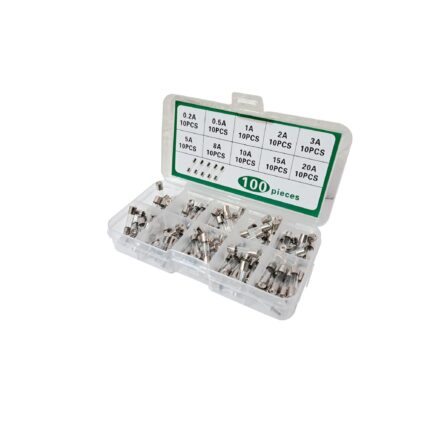 Set 100 sigurante fuzibile, 5x20mm, 10 valori