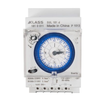 Ceas programator analogic, montaj sina DIN, SUL-181D, 3 module, 16A