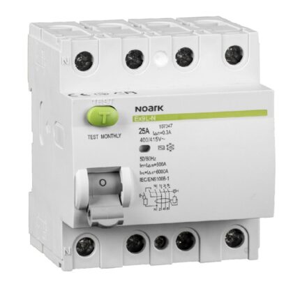 Siguranta automata diferentiala 108331 Ex9L-N, Noark, 4P, 25A, 30mA