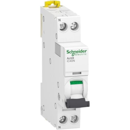 Siguranta automata P+N, 25A, curba de declansare B, 6kA, Schneider Electric A9P44625