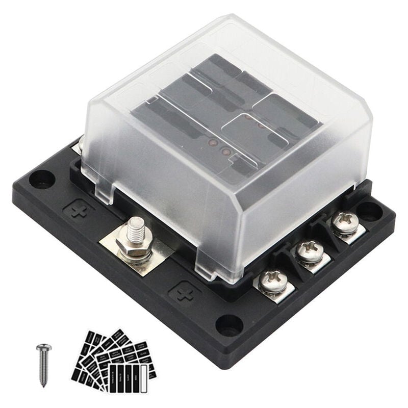 Suport sigurante, QttvbTna, 6 cai, indicator scurtcircuit, 32V, 100A