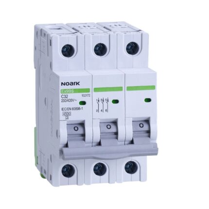 Siguranta automata 3P, 63A, curba de declansare C, capacitate de rupere 4,5kA, Noark