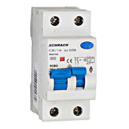 Siguranta electrica automata diferentiala Schrack AMPARO AK667625--, 6kA, C25A, 1P+N, 30mA, tip A