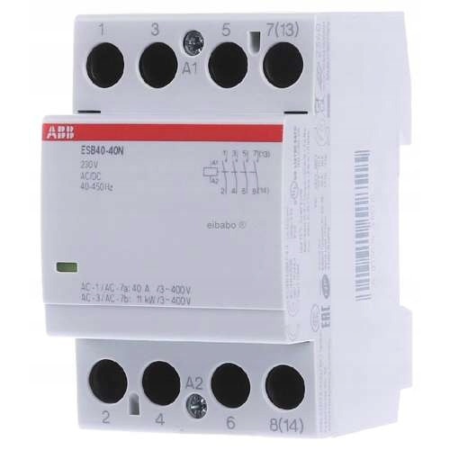 Contactor ESB40-40N-06 230V ACDC 40A 4NO ABB 4820