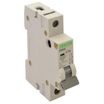 Siguranta electrica, Tracon Electric, 63A, 1P, IP20, Alb