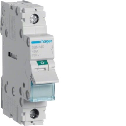 Siguranta electrica Hager Polo SBN140, 40A, 1P, 230V, -20-50°C