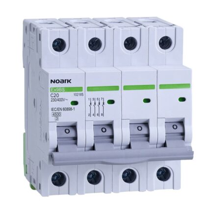 Siguranta automata tetrapolara 3P+N, 20A, curba C, capacitate rupere 4.5kA, Ex9BS