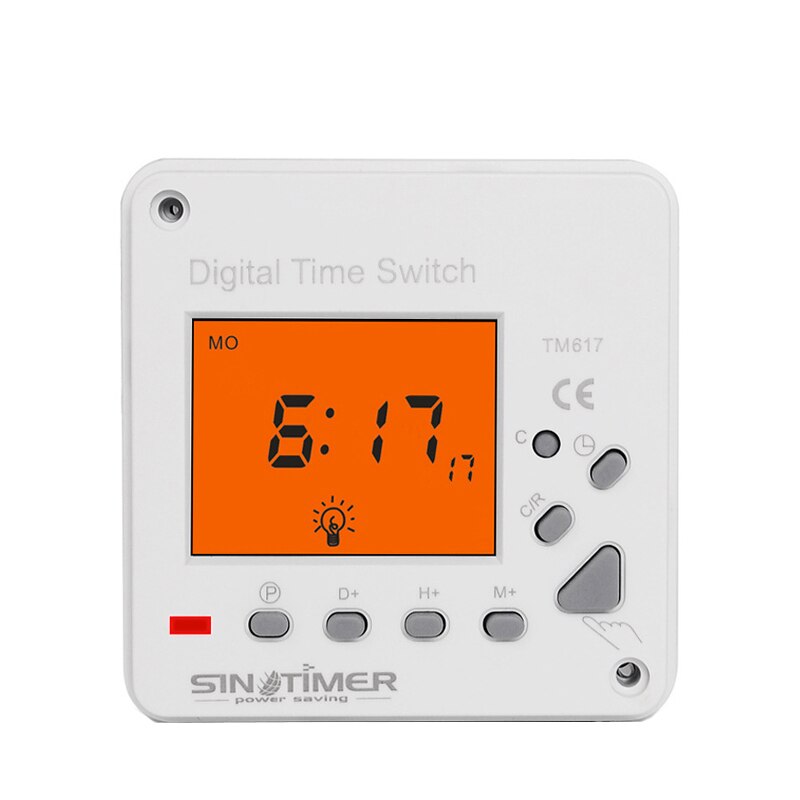 Releu digital cu temporizator, Sinotimer, temporizator, programabila, 230V, 16A, 3500W, TM617
