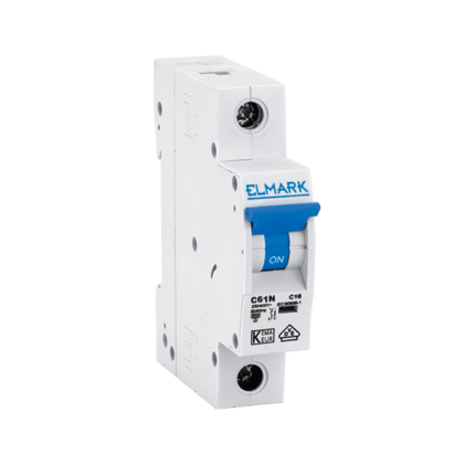 Siguranta electrica automata, Elmark, NEW, MCB, 61DC, 16A, 1P, 6kA, Curba C, 41169C