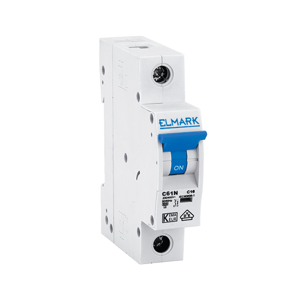 res_89cdec7fe9f52f4cd2ecaecb6e29506c Siguranta electrica automata, Elmark, NEW, MCB, 61DC, 16A, 1P, 6kA, Curba C, 41169C