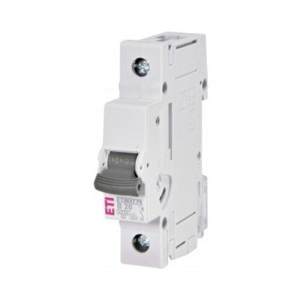 Siguranta automata 1P 20A Curba B 6kA, ETI 001900011