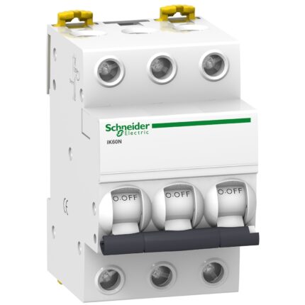 Siguranta automata 3P, 40A, curba de declansare C, capacitate de rupere 6kA, Schneider