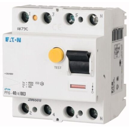 Siguranta automata diferentiala 40A 3P+N C 30mA EATON