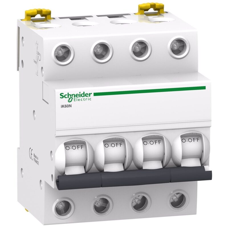 Disjunctor 4P, 25A, capacitate rupere 6000A, curba C, Acti9 IK60N, Schneider A9K24425