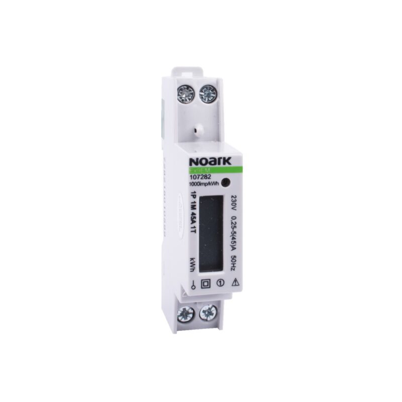 Contor monofazic pe sina, curent 5(45)A, 1 module, Noark