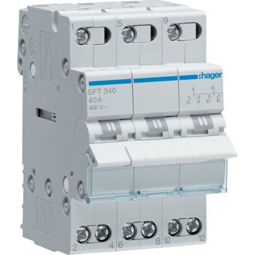 Comutator modular Hager Polo 1-0-2 40A 3P (SFT340)