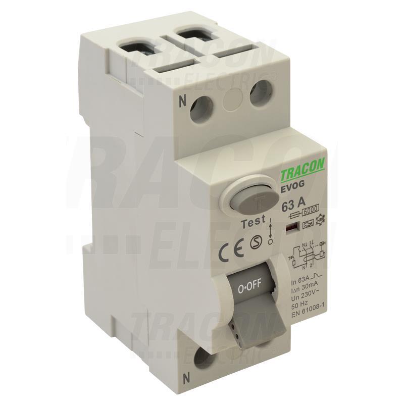RCD, Tracon Electric, 63A 2P 300mA A EVOG2P633