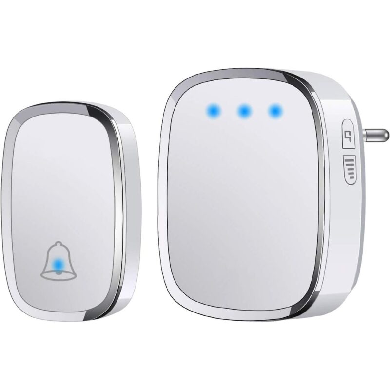 Sonerie fara fir, Gsedaox, ABS, IP44, 36 melodii, Alb