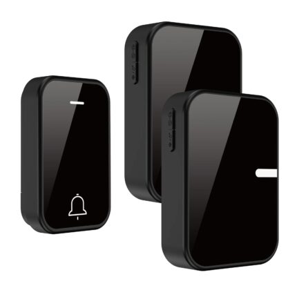 Sonerie electrica WALALLA, 2 receptoare, wireless, 180m, 38 melodii, IP44, negru, smart