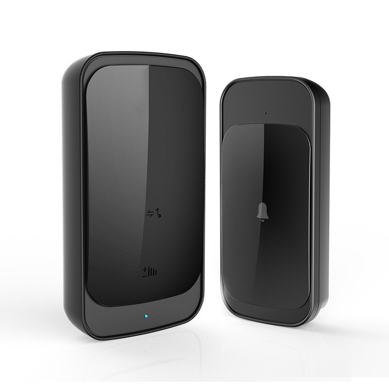 Sonerie Fara Fir Wireless, IOOIOO® Distanta 280m, 38 Melodii, 4 volum reglabil, 1 Receptor, Negru