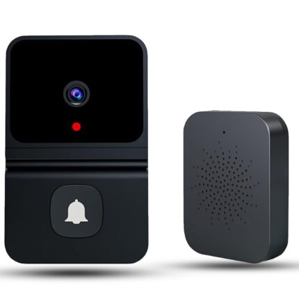 Sonerie Video Camera Wireless Timebox, 720P, cu microfon audio, control la distanta, inregistrare in Cloud, Negru