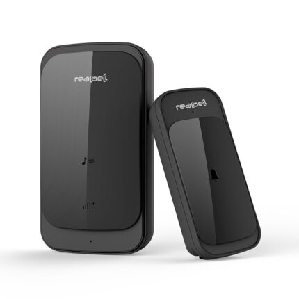 Sonerie wireless, Senzor tactil, 280m, Rezistent la apa, Negru