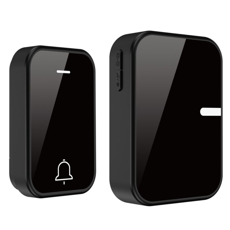 Sonerie fara fir, Vaxiuja, Plastic, 66 x 40 x 20 MM, Negru