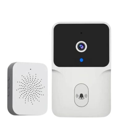 Sonerie Video Wireless, Fara Fir, Rezolutie Video 720P, Night Vision, Microfon Audio Bidirectional, Apel Vocal Si Interfon Video, Conectare Cu Aplicatie Tuya, Distanta 30 Metri, Alerta Viziuala 3M, Alb