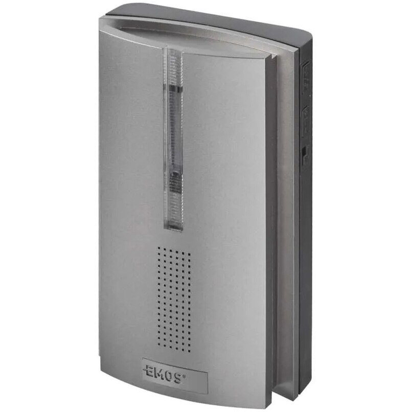 res_ad44cb8372f191aa1efdc21e942e09cf Sonerie fara fir Emos, cu semnalizare luminoasa, 16 tonuri, 120m, 85dB, Argintiu
