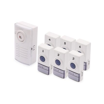 Set 6 sonerii electrice, 433 MHz, Alb