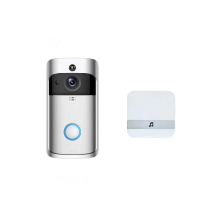 Sonerie Video Camera HD WiFi, conexiune wireless, senzor miscare, Night Mode, compatibil iOS si Android, detector audio, camera supraveghere fara fir, doorbell, receiver inclus