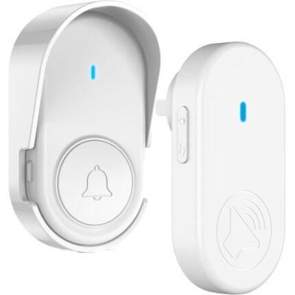 Sonerie Wireless, Distanta 250m, 38 Melodii, Alimentare Priza, 230V, Alb