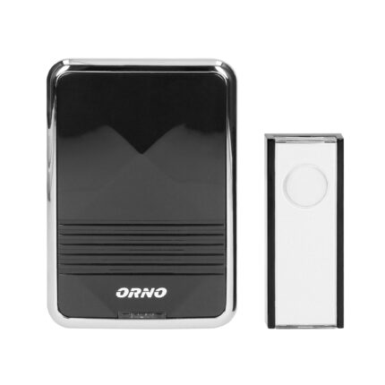 Sonerie wireless ORNO CALYPSO II DC OR-DB-QS-159, 230V,300 m, 36 tonuri, 3 moduri de semnalizare, IP44, negru