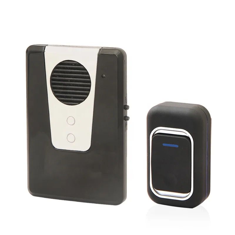 Sonerie fara fir, distanta 150 m, conectare la priza 220V sau pe baterii, negru