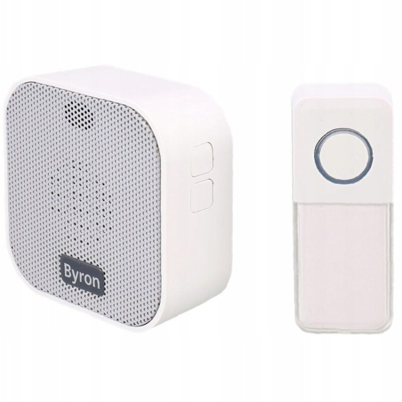 Sonerie wireless BYRON, la alegere din 38 de melodii, 80 dB, alb