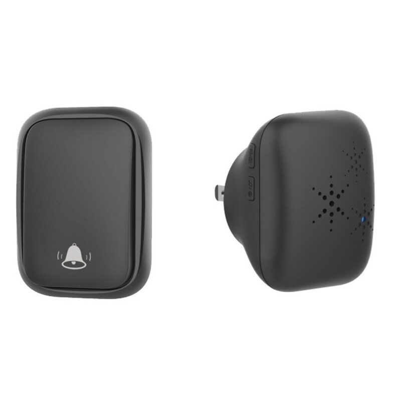 Sonerie fara fir Tovbmup, autoalimentata, negru, 150m