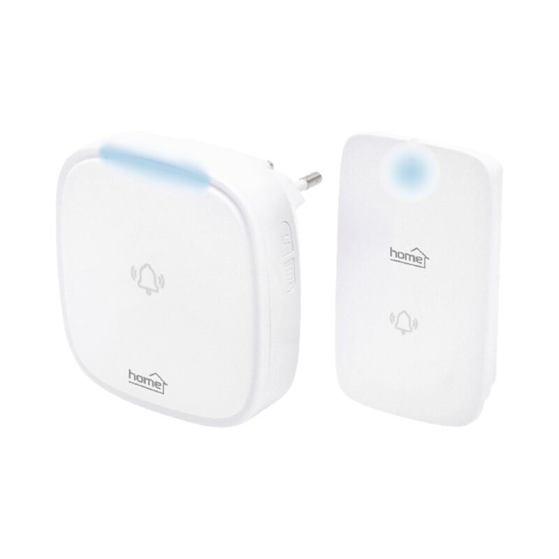 Sonerie fara fir si fara baterie, Home, DBK, 1500AC, 230V, 150m, Alb