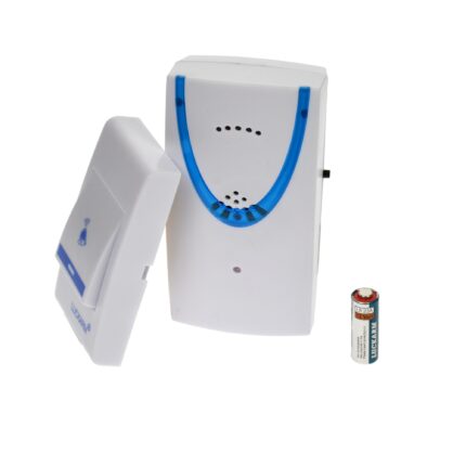 Sonerie pe baterii, buton Wireless 150m, lumini, LUCKARM - 8206B