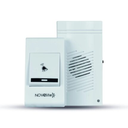 Kit sonerie fara fir, 80 dB, alimentare cu baterii, alb